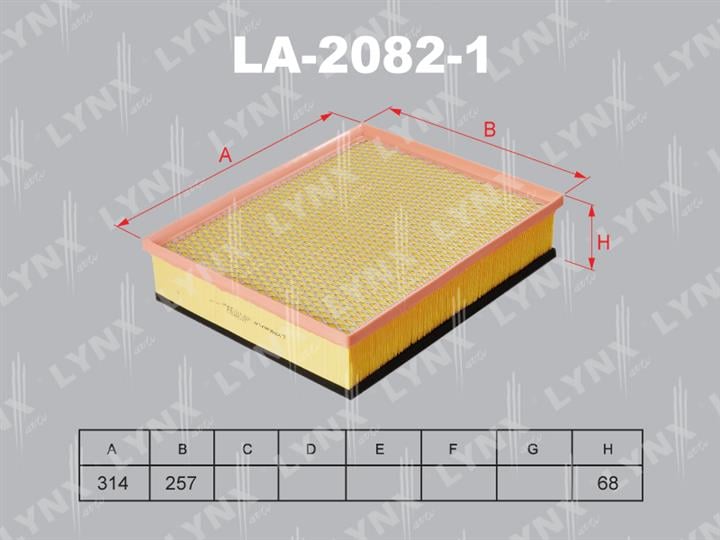 LYNXauto LA-2082-1 Air filter LA20821: Buy near me in Poland at 2407.PL - Good price!