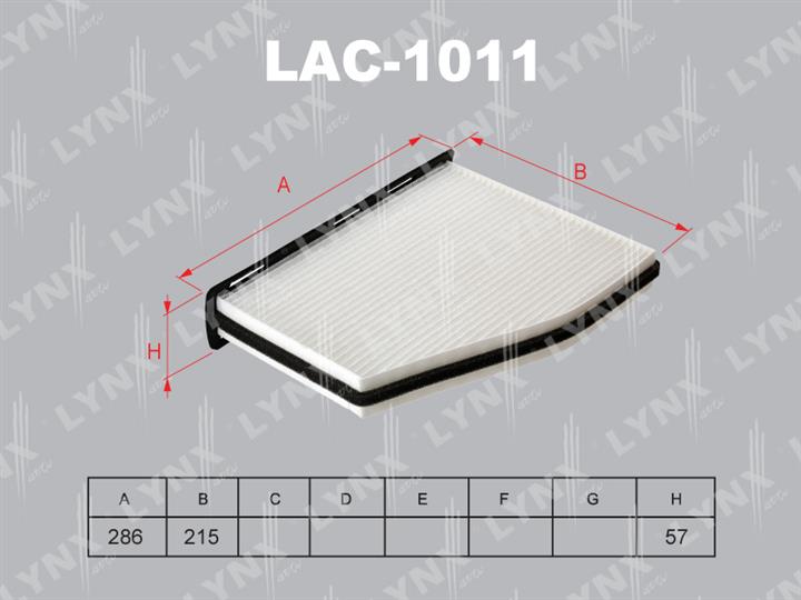 LYNXauto LAC-1011 Filter, interior air LAC1011: Buy near me in Poland at 2407.PL - Good price!