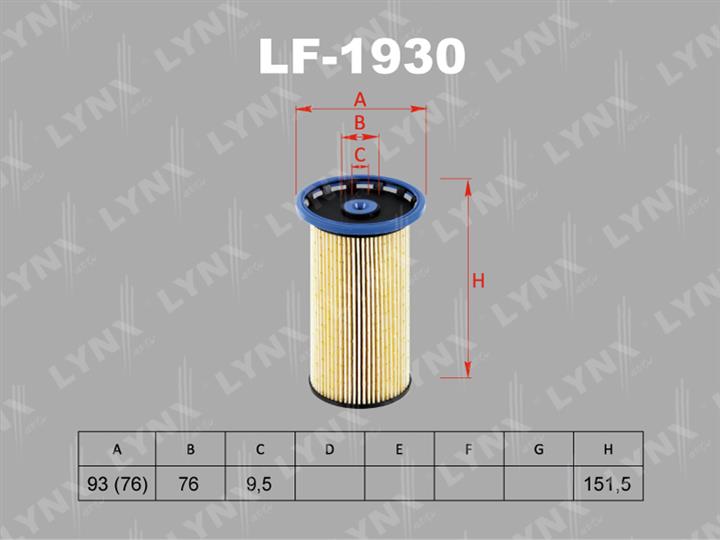 LYNXauto LF-1930 Топливный фильтр LF1930: Отличная цена - Купить в Польше на 2407.PL!