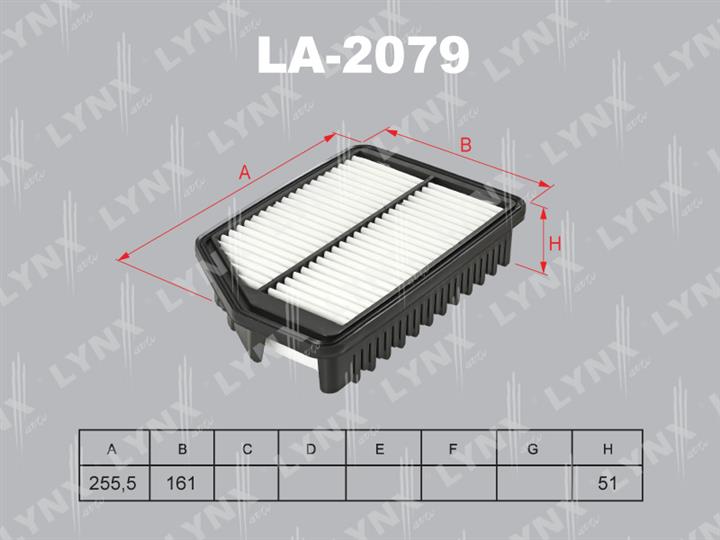 LYNXauto LA-2079 Air filter LA2079: Buy near me in Poland at 2407.PL - Good price!