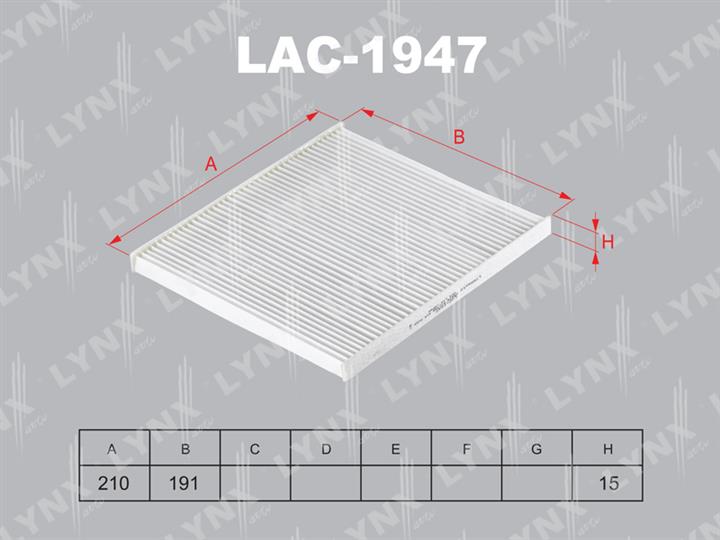 LYNXauto LAC-1947 Filter, Innenraumluft LAC1947: Kaufen Sie zu einem guten Preis in Polen bei 2407.PL!