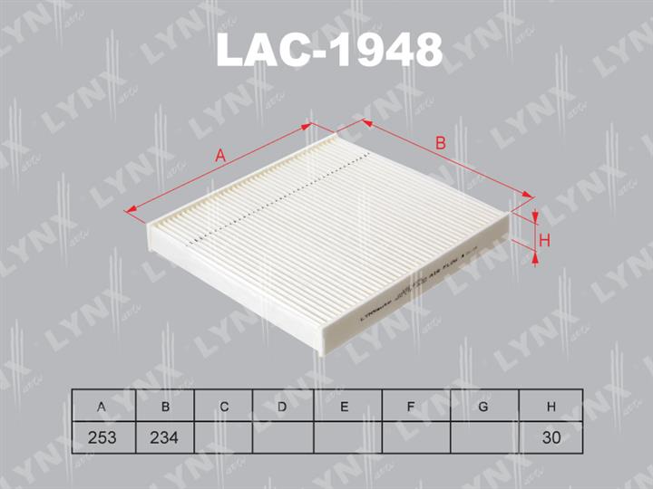 LYNXauto LAC-1948 Filter, Innenraumluft LAC1948: Kaufen Sie zu einem guten Preis in Polen bei 2407.PL!