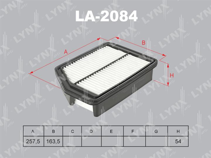 LYNXauto LA-2084 Air filter LA2084: Buy near me in Poland at 2407.PL - Good price!