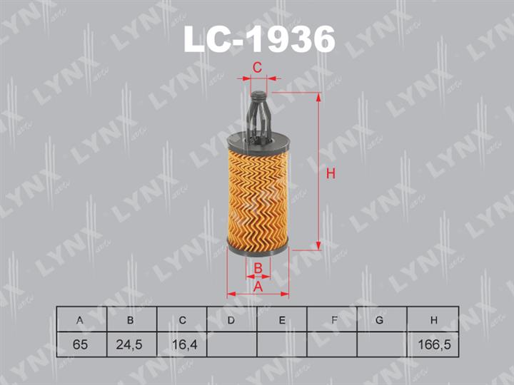 LYNXauto LO-1936 Oil Filter LO1936: Buy near me in Poland at 2407.PL - Good price!