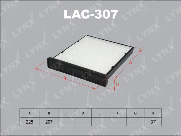 LYNXauto LAC-307 Фильтр салона LAC307: Отличная цена - Купить в Польше на 2407.PL!