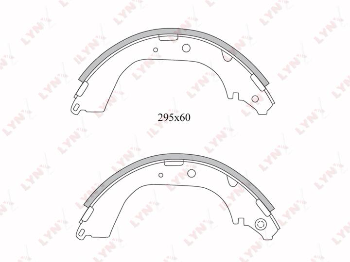 LYNXauto BS-7519 Brake shoe set BS7519: Buy near me at 2407.PL in Poland at an Affordable price!