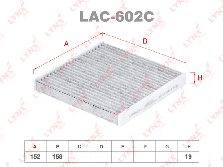 LYNXauto LAC-602C Filter, interior air LAC602C: Buy near me in Poland at 2407.PL - Good price!