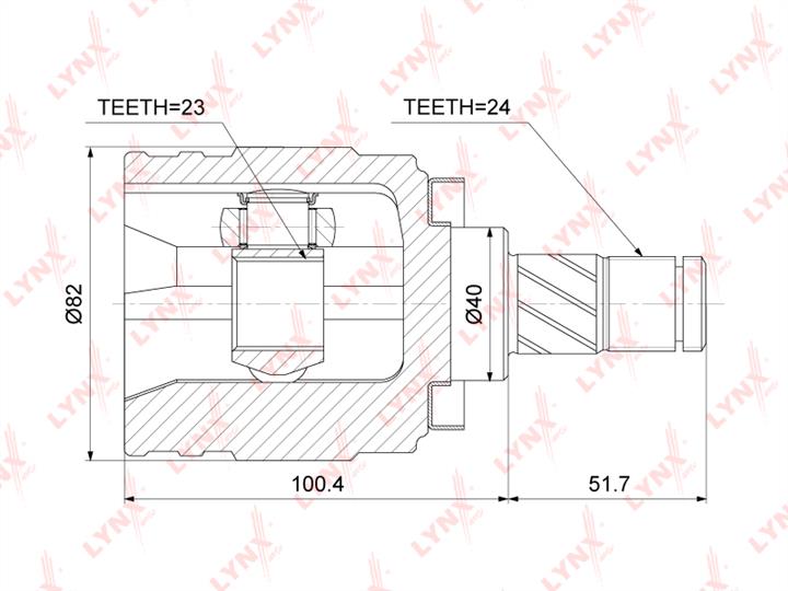 LYNXauto CI-3752 Joint Kit, drive shaft CI3752: Buy near me in Poland at 2407.PL - Good price!