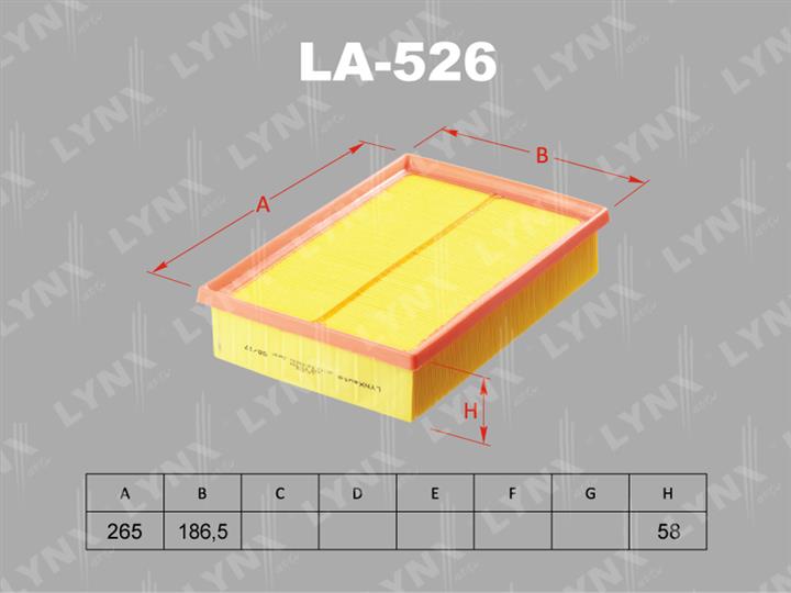 LYNXauto LA-526 Filter LA526: Buy near me at 2407.PL in Poland at an Affordable price!