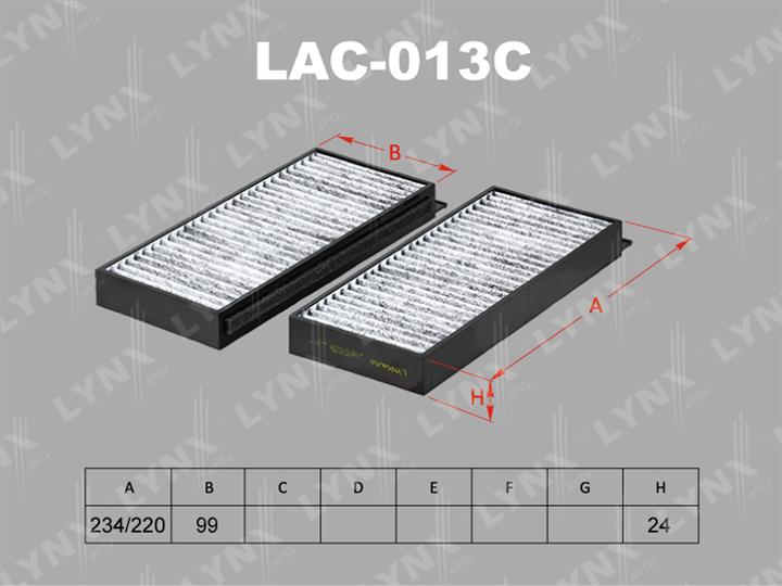 LYNXauto LAC-013C Filter, interior air LAC013C: Buy near me in Poland at 2407.PL - Good price!