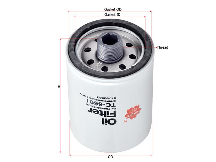 Sakura TC-6601 Oil Filter TC6601: Buy near me in Poland at 2407.PL - Good price!