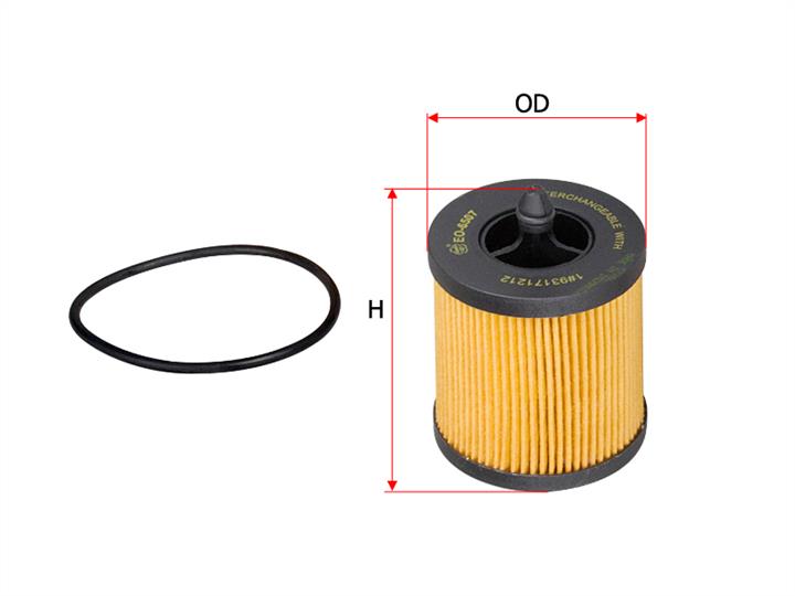Sakura EO-6507 Oil Filter EO6507: Buy near me at 2407.PL in Poland at an Affordable price!