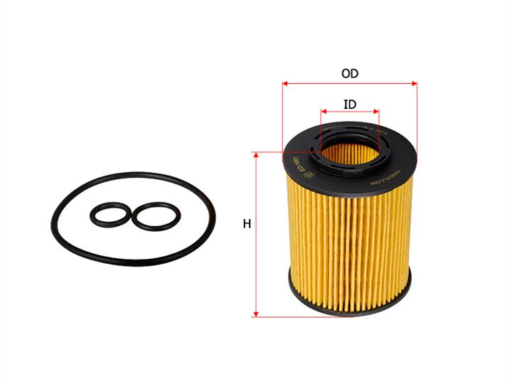 Sakura EO-1601 Oil Filter EO1601: Buy near me in Poland at 2407.PL - Good price!