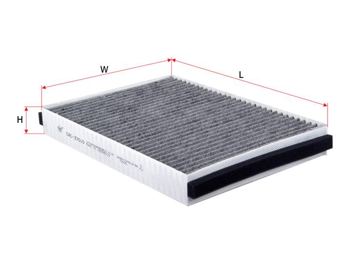 Sakura CAC-37010 Activated Carbon Cabin Filter CAC37010: Buy near me in Poland at 2407.PL - Good price!
