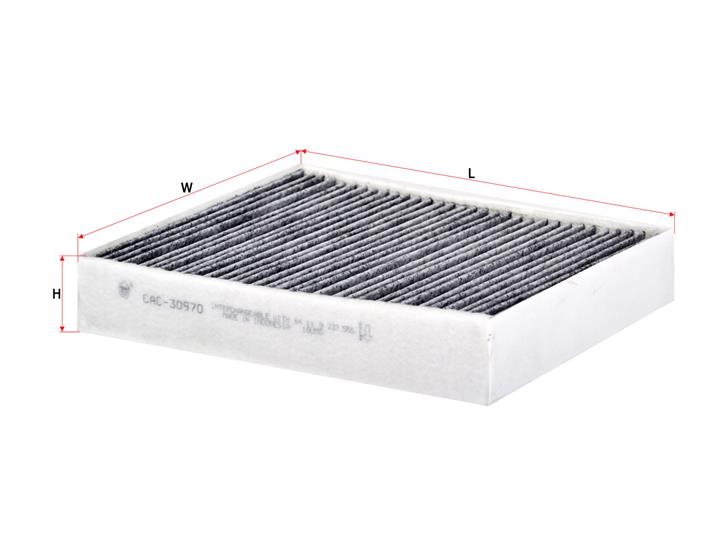 Sakura CAC-30970 Activated Carbon Cabin Filter CAC30970: Buy near me in Poland at 2407.PL - Good price!