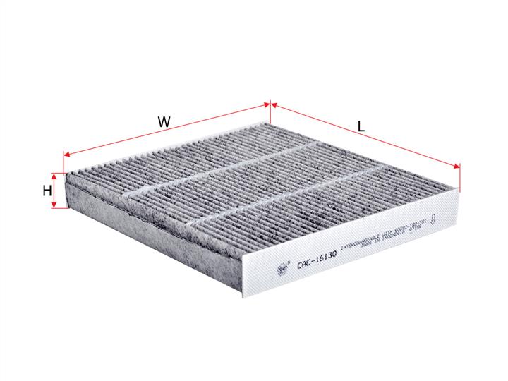 Sakura CAC-16130 Activated Carbon Cabin Filter CAC16130: Buy near me in Poland at 2407.PL - Good price!
