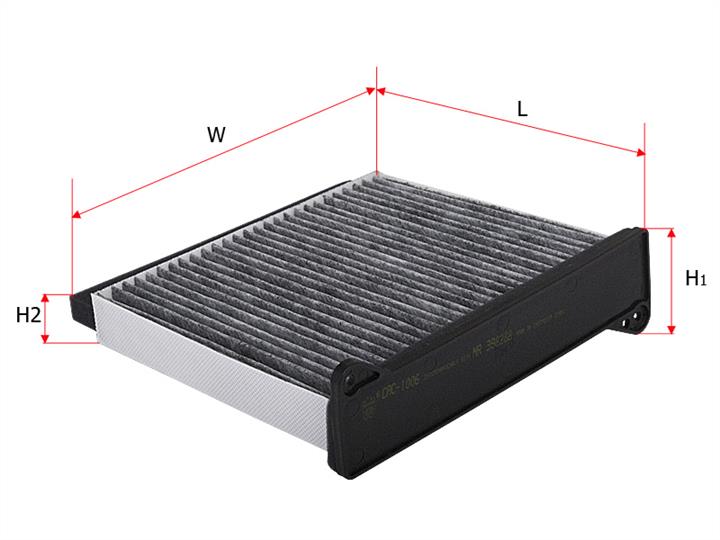 Sakura CAC-1006 Activated Carbon Cabin Filter CAC1006: Buy near me in Poland at 2407.PL - Good price!