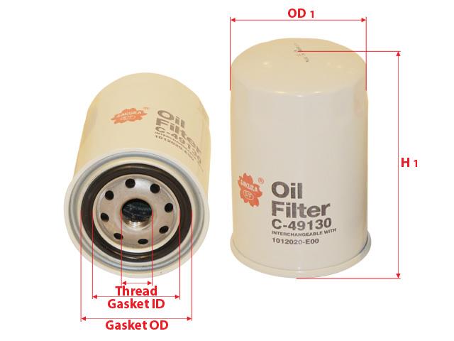 Sakura C-49130 Oil Filter C49130: Buy near me in Poland at 2407.PL - Good price!