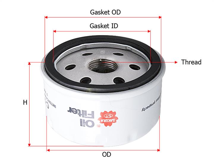 Sakura C-2505 Filtr oleju C2505: Dobra cena w Polsce na 2407.PL - Kup Teraz!
