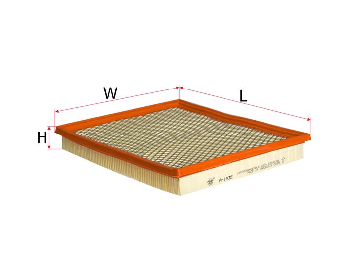 Sakura A-1935 Повітряний фільтр A1935: Приваблива ціна - Купити у Польщі на 2407.PL!