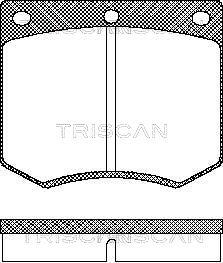 Triscan 8110 16229 Brake Pad Set, disc brake 811016229: Buy near me in Poland at 2407.PL - Good price!