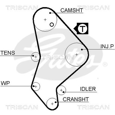 Triscan 8645 5558XS Timing belt 86455558XS: Buy near me at 2407.PL in Poland at an Affordable price!