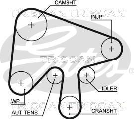 Triscan 8645 5630XS Timing belt 86455630XS: Buy near me at 2407.PL in Poland at an Affordable price!