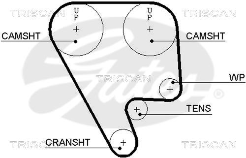 Triscan 8645 5349XS Timing belt 86455349XS: Buy near me in Poland at 2407.PL - Good price!