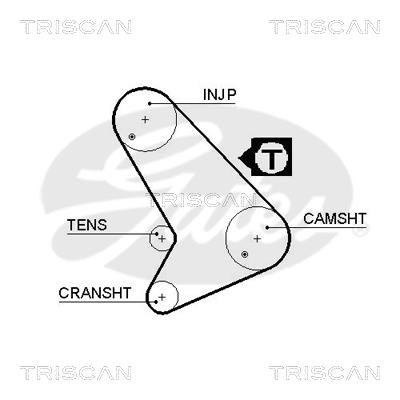 Triscan 8645 5572XS Timing belt 86455572XS: Buy near me at 2407.PL in Poland at an Affordable price!