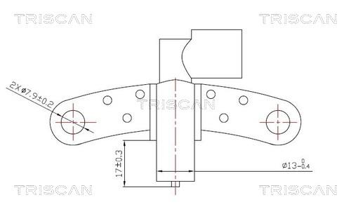 Triscan 8855 25102 Crankshaft position sensor 885525102: Buy near me in Poland at 2407.PL - Good price!