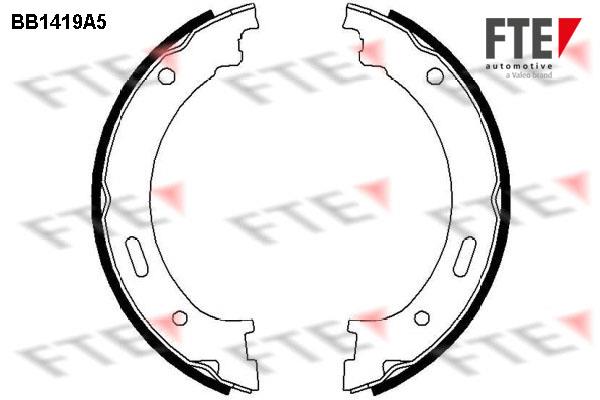 FTE BB1419A5 Колодки гальмівні стояночного гальма BB1419A5: Приваблива ціна - Купити у Польщі на 2407.PL!