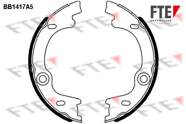 FTE BB1417A5 Parking brake shoes BB1417A5: Buy near me in Poland at 2407.PL - Good price!