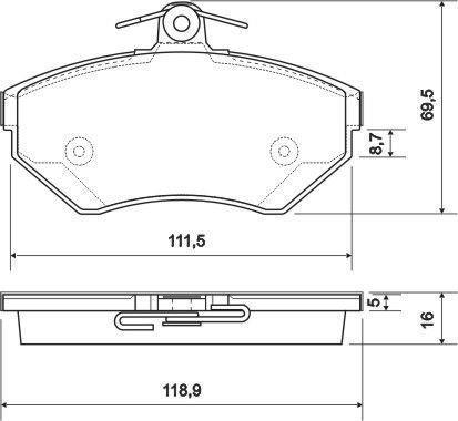 Alanko 300380 Brake Pad Set, disc brake 300380: Buy near me in Poland at 2407.PL - Good price!