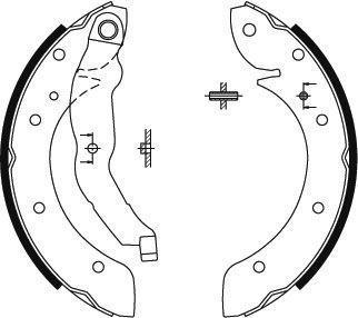 Alanko 302532 Brake shoe set 302532: Buy near me at 2407.PL in Poland at an Affordable price!