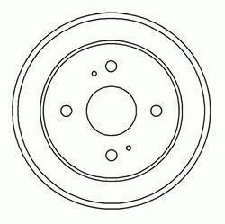 Alanko 305873 Rear brake drum 305873: Buy near me at 2407.PL in Poland at an Affordable price!