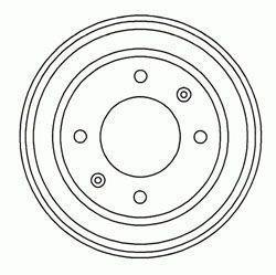 Alanko 305905 Rear brake drum 305905: Buy near me at 2407.PL in Poland at an Affordable price!