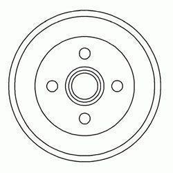Alanko 306105 Rear brake drum 306105: Buy near me at 2407.PL in Poland at an Affordable price!