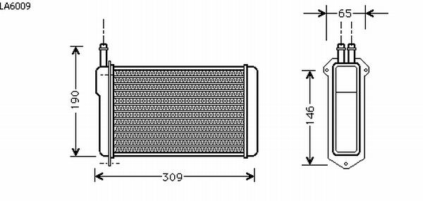 Alanko 540525 Heat exchanger, interior heating 540525: Buy near me at 2407.PL in Poland at an Affordable price!