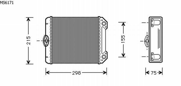 Alanko 540195 Heat exchanger, interior heating 540195: Buy near me in Poland at 2407.PL - Good price!