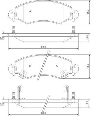 Alanko 300771 Brake Pad Set, disc brake 300771: Buy near me in Poland at 2407.PL - Good price!