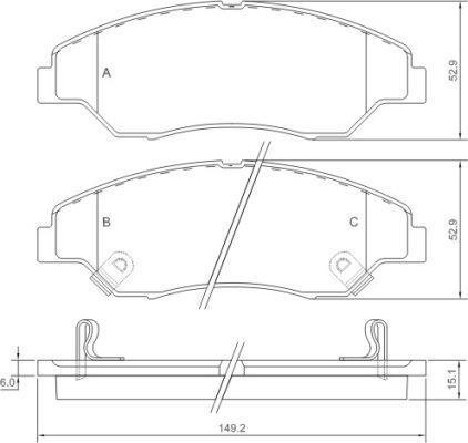 Alanko 300240 Brake Pad Set, disc brake 300240: Buy near me in Poland at 2407.PL - Good price!