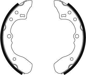 Alanko 302787 Brake shoe set 302787: Buy near me in Poland at 2407.PL - Good price!