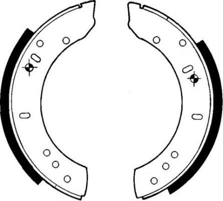 Alanko 302834 Колодки тормозные барабанные, комплект 302834: Отличная цена - Купить в Польше на 2407.PL!