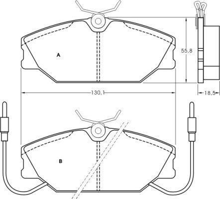 Alanko 300966 Brake Pad Set, disc brake 300966: Buy near me in Poland at 2407.PL - Good price!