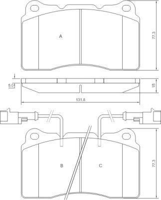 Alanko 300987 Brake Pad Set, disc brake 300987: Buy near me in Poland at 2407.PL - Good price!