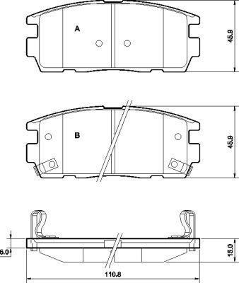 Alanko 301082 Brake Pad Set, disc brake 301082: Buy near me in Poland at 2407.PL - Good price!