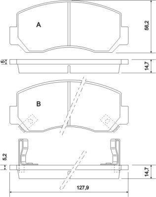 Alanko 301212 Brake Pad Set, disc brake 301212: Buy near me in Poland at 2407.PL - Good price!