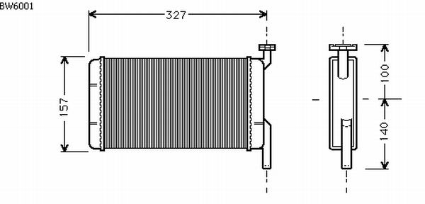 Alanko 540057 Heat exchanger, interior heating 540057: Buy near me in Poland at 2407.PL - Good price!