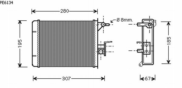 Alanko 540083 Heat exchanger, interior heating 540083: Buy near me in Poland at 2407.PL - Good price!