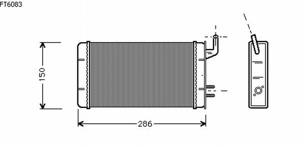 Alanko 540121 Heat exchanger, interior heating 540121: Buy near me at 2407.PL in Poland at an Affordable price!